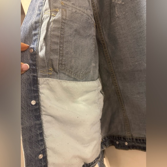 Posh XL Distressed Denim Jacket - Picture 10 of 12